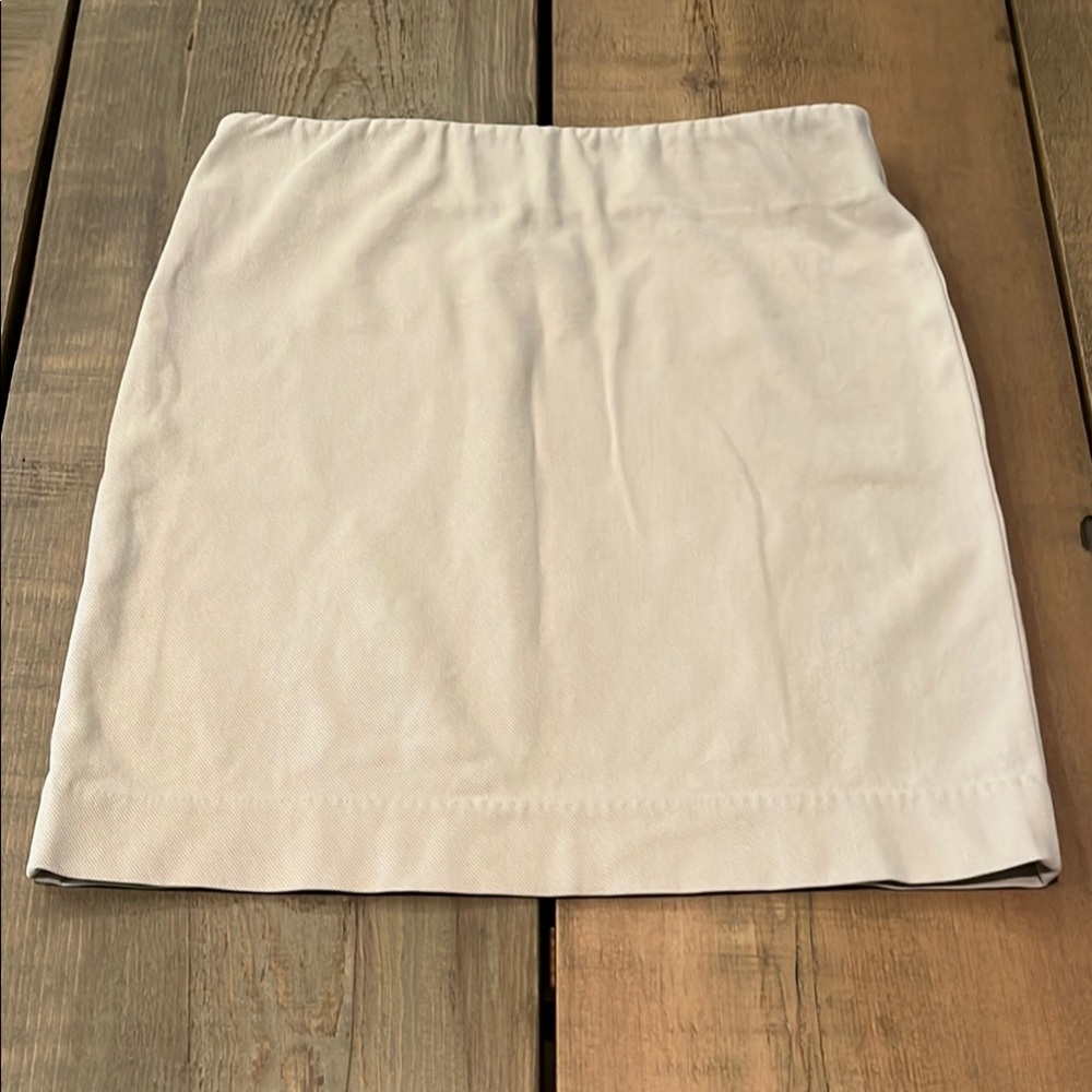 Elegant Cream Mini Skirt